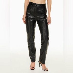 Aritzia Wilfred Rebel Leather Pants